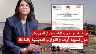 برلمانية عن حزب البام تسائل الدرويش حول تسوية أوضاع القوارب المعيشية بالداخلة